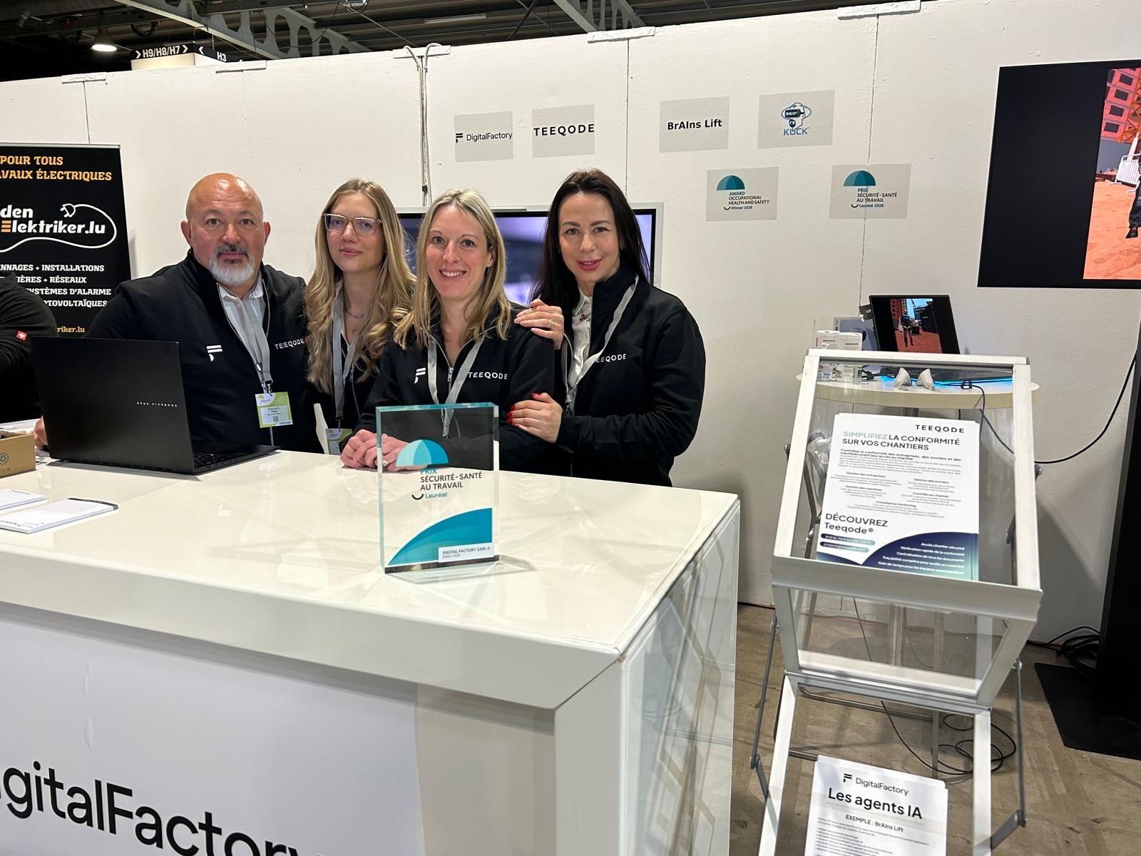 Notre équipe sur le stand